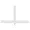 Ekena Millwork Eugene Architectural Grade PVC Gable Bracket, 60"W x 35"H x 2"D x 4"F, 14/12 Pitch GBP060X35X0204EUG00 - alternate 2